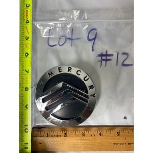 Mercury Wheel Center Cap Chrome Black Circular Hubcap Emblem 2.5 Inch Lot 9 #12